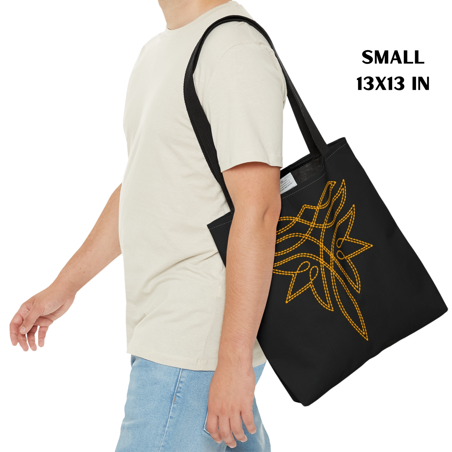Boot Stitch Tote Bag - Water Resistant Tote - 3 Sizes