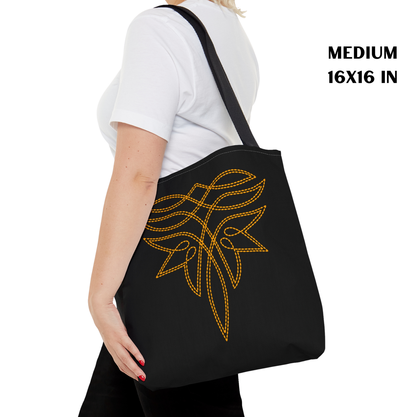 Boot Stitch Tote Bag - Water Resistant Tote - 3 Sizes