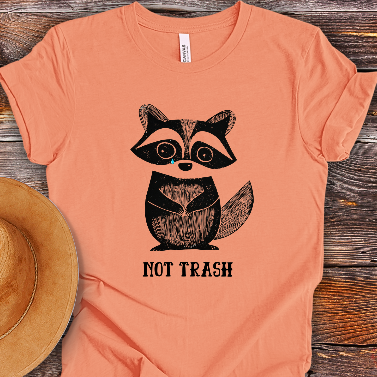 Feral Raccoon Shirt - Funny Not Trash - Unisex Crew