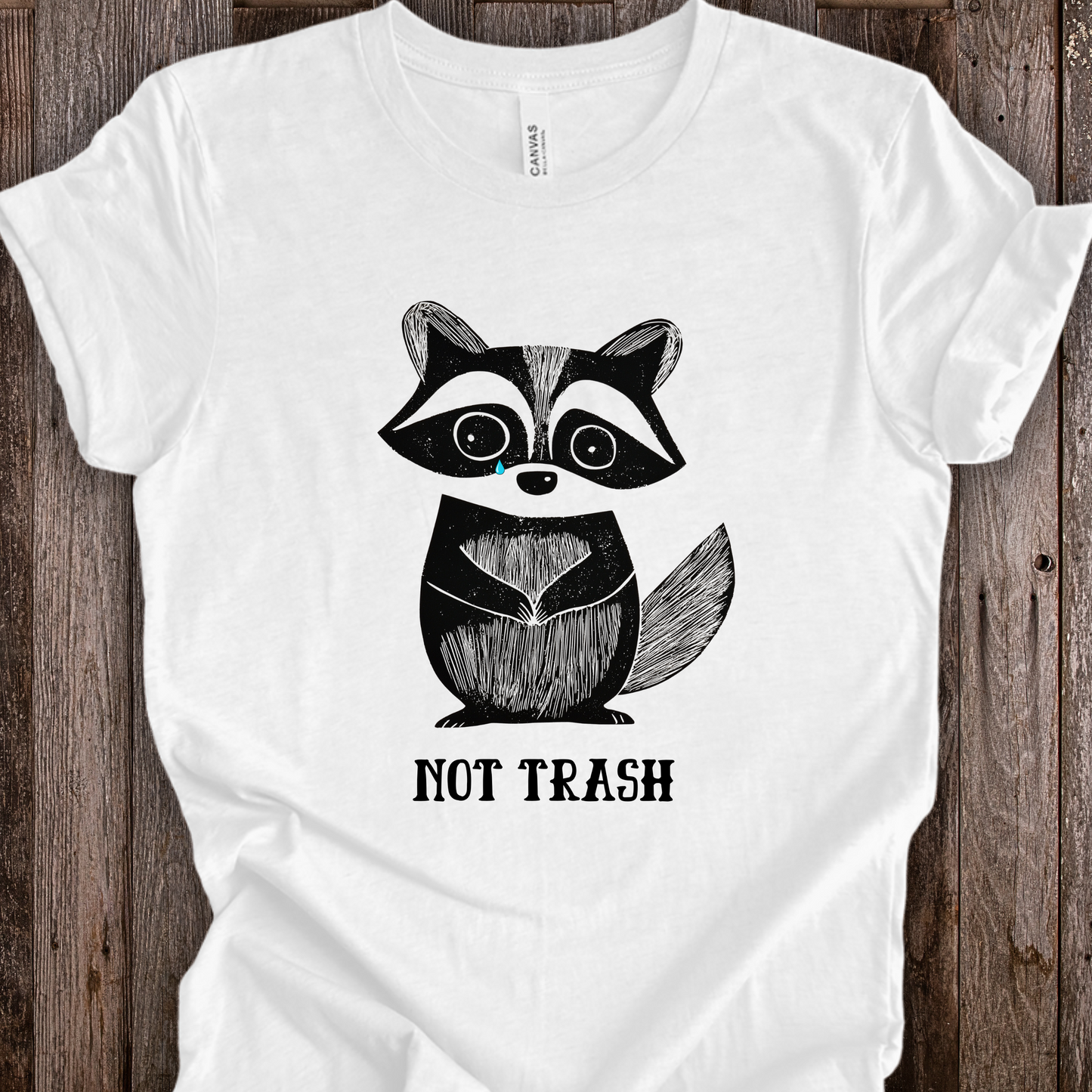 Feral Raccoon Shirt - Funny Not Trash - Unisex Crew