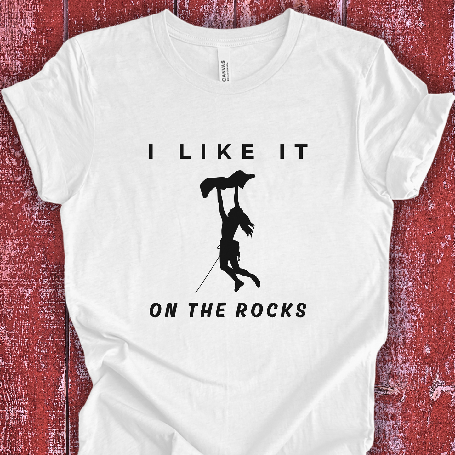 On the Rocks, Rock Climbing Unisex TShirt