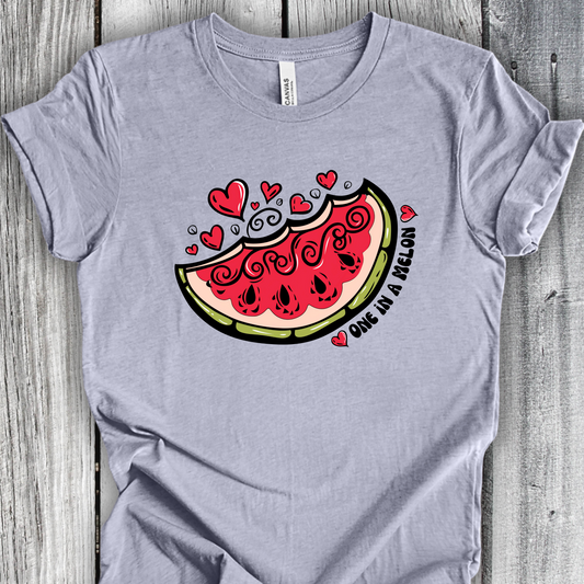 One in a Melon Watermelon Slice Unisex TShirt