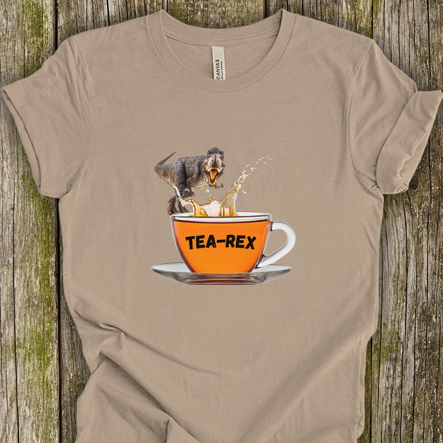 Dinosaur Tea-Rex TShirt for Tea Lovers Unisex Crew