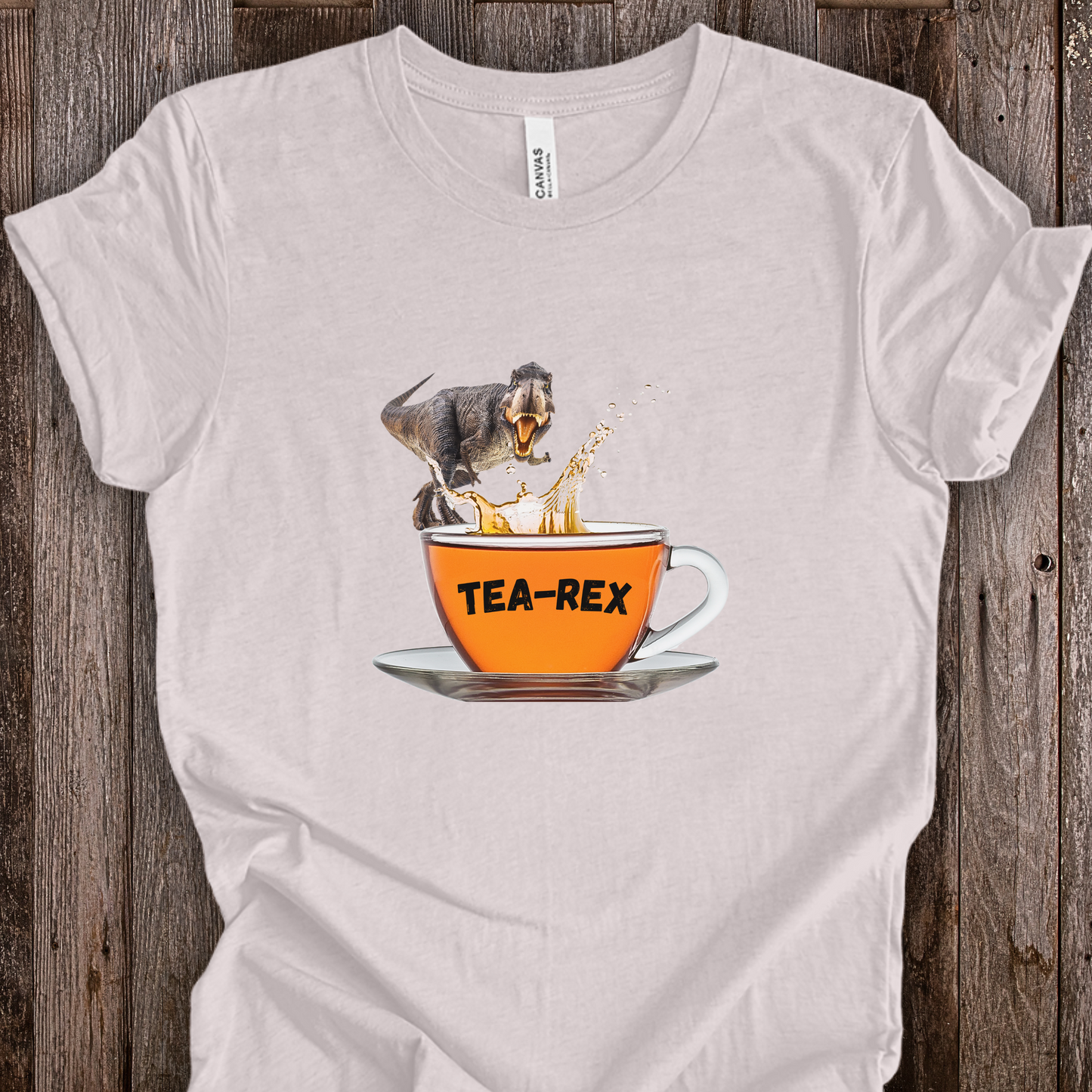 Dinosaur Tea-Rex TShirt for Tea Lovers Unisex Crew