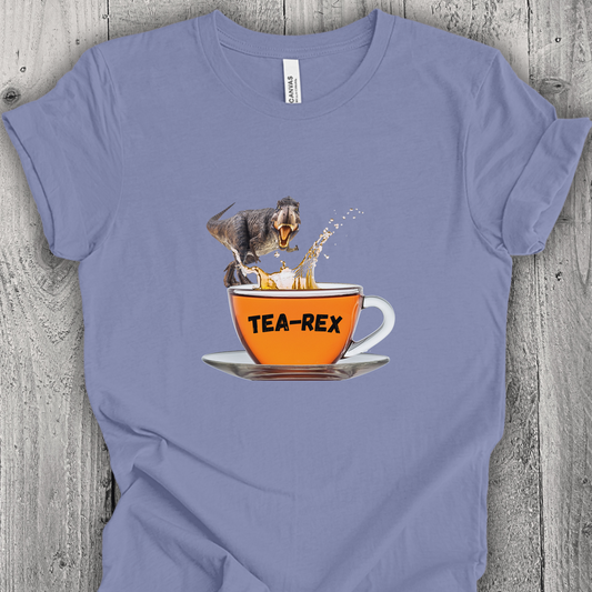 Dinosaur Tea-Rex TShirt for Tea Lovers Unisex Crew