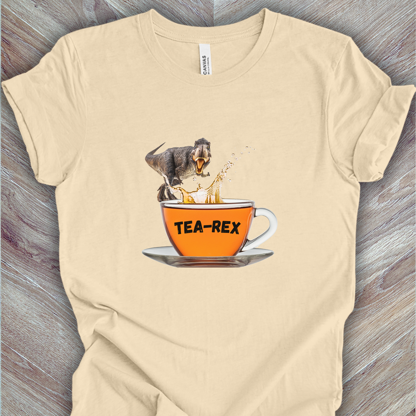 Dinosaur Tea-Rex TShirt for Tea Lovers Unisex Crew