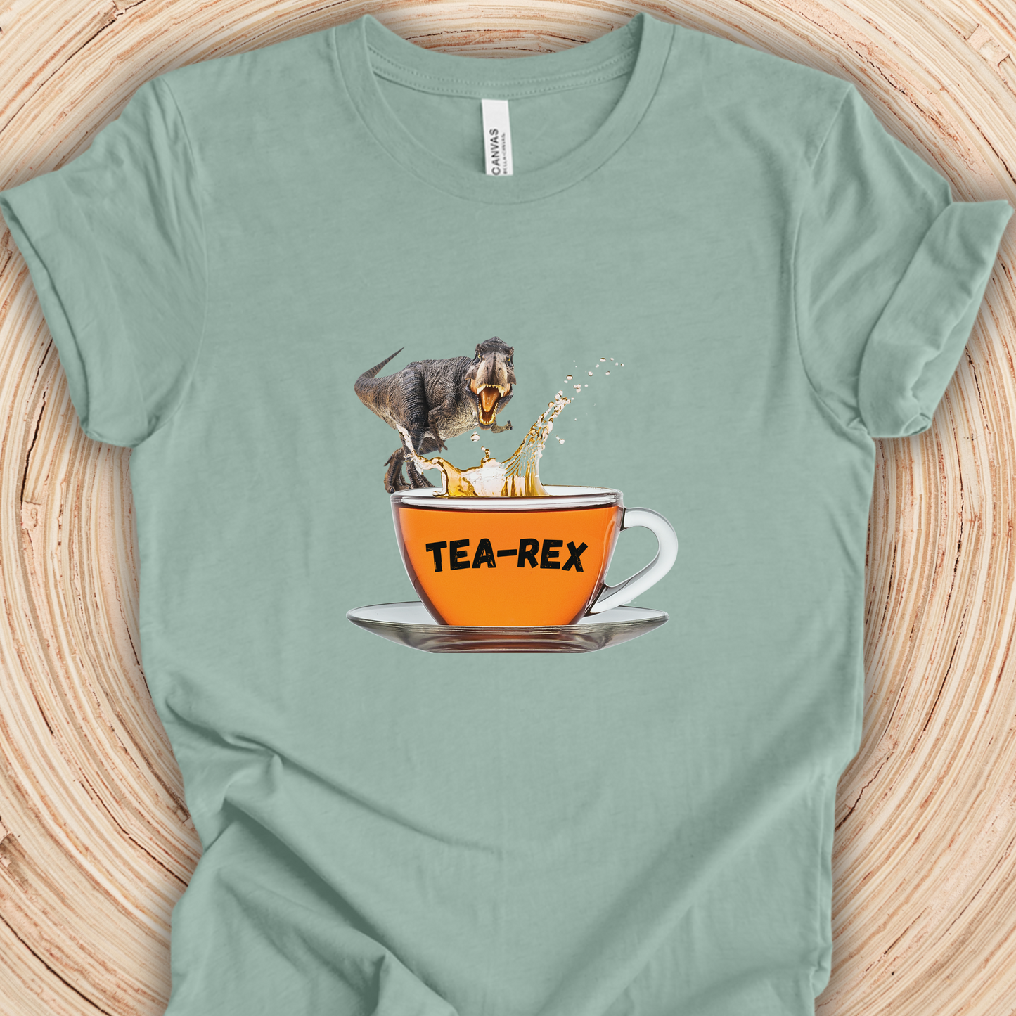 Dinosaur Tea-Rex TShirt for Tea Lovers Unisex Crew