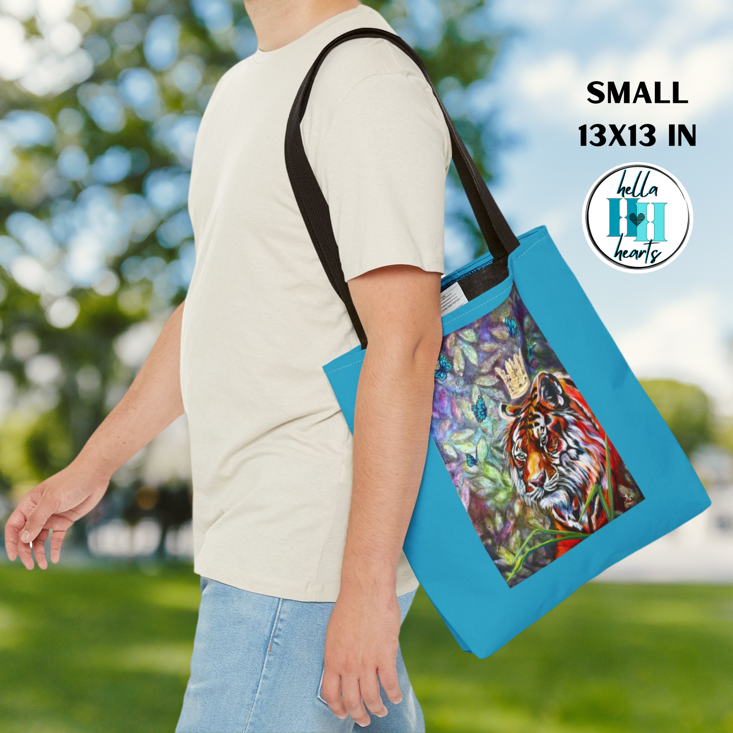 Mastery of Thought Tiger Tote Bag from Mama Mosaic Artworks