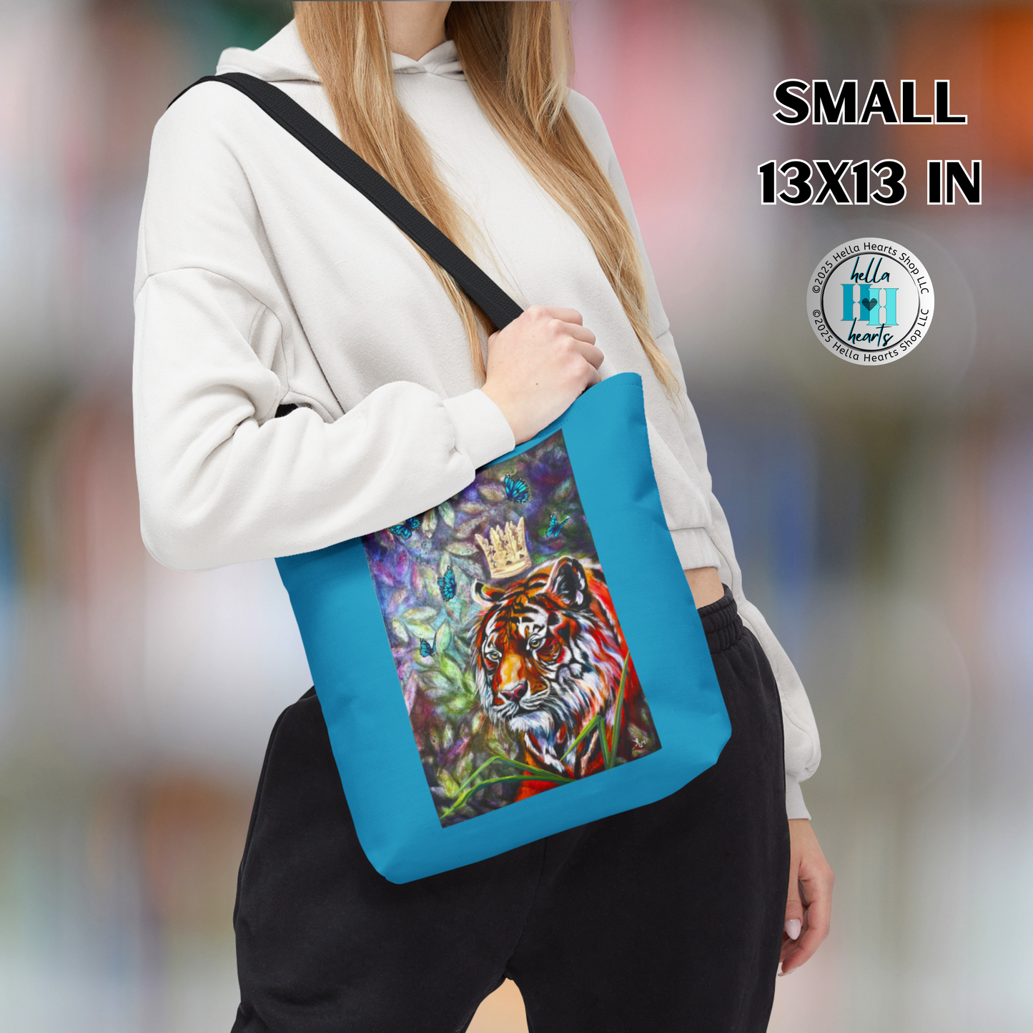 Mastery of Thought Tiger Tote Bag from Mama Mosaic Artworks
