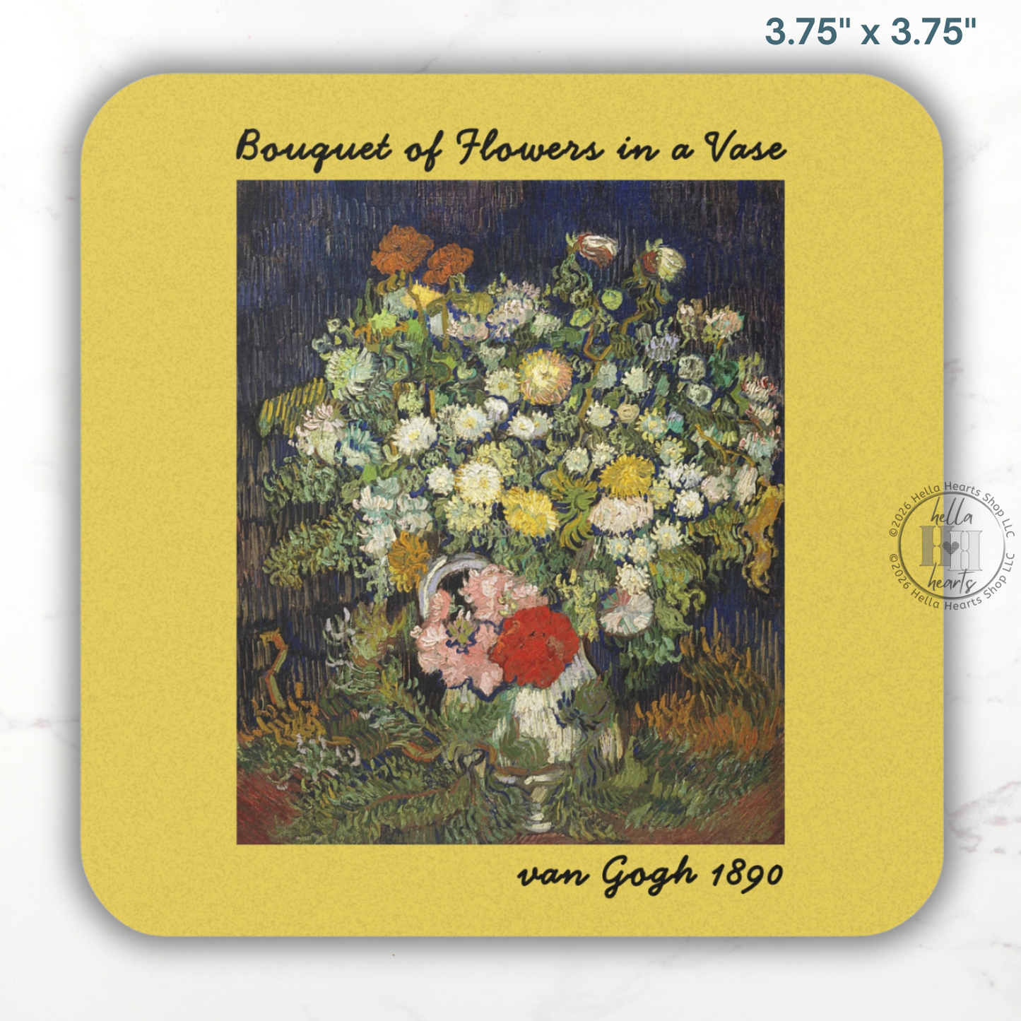 van Gogh Flower Series Coasters, Single or Set